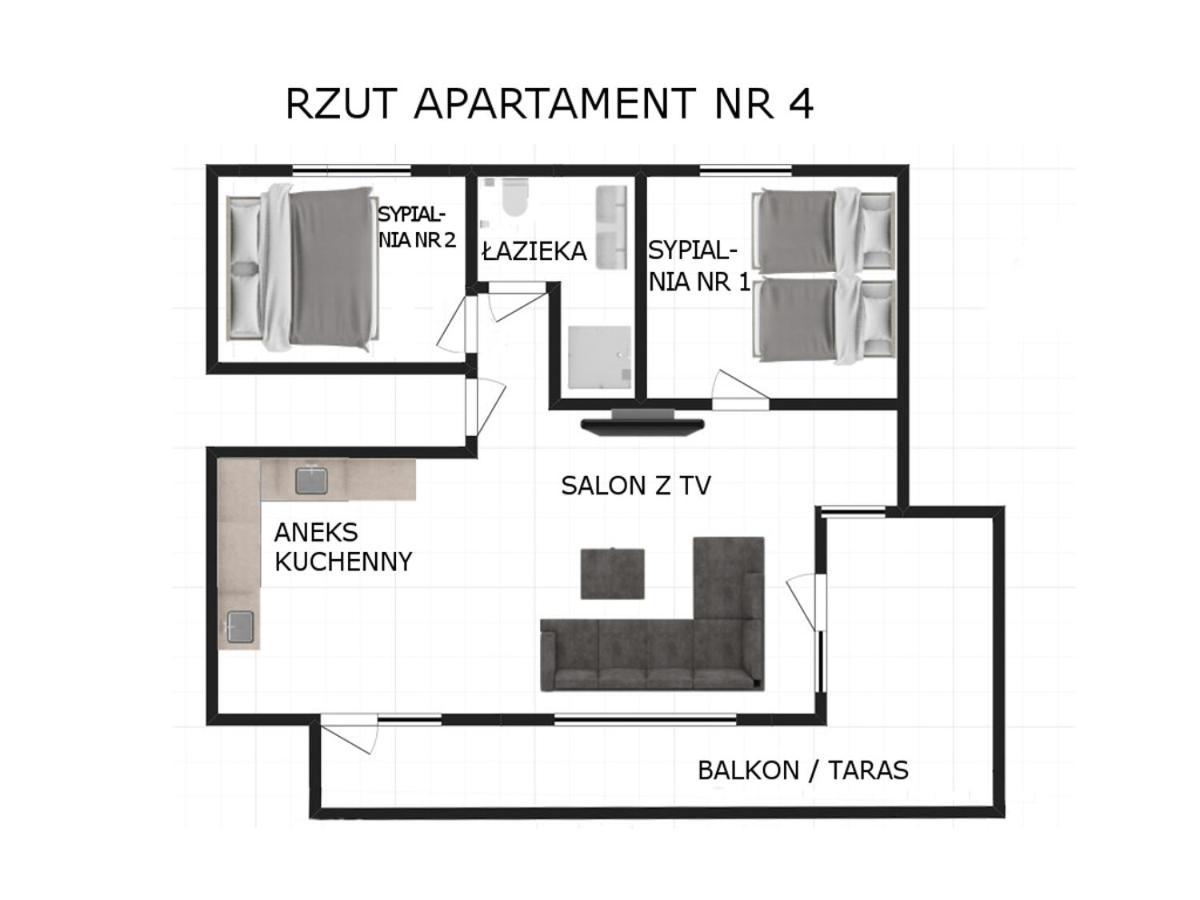 Apartament Nr 4 U Miska Z Dwoma Sypialniami Закопане Екстериор снимка